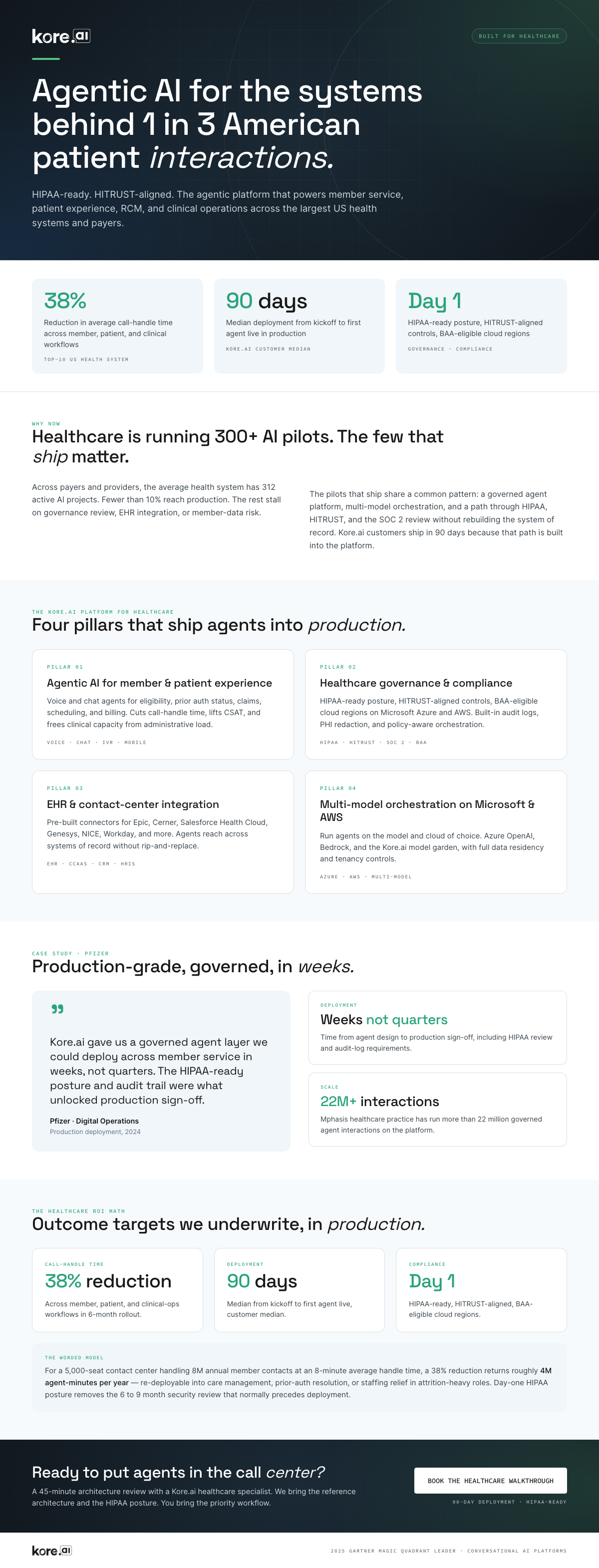 Healthcare one-pager